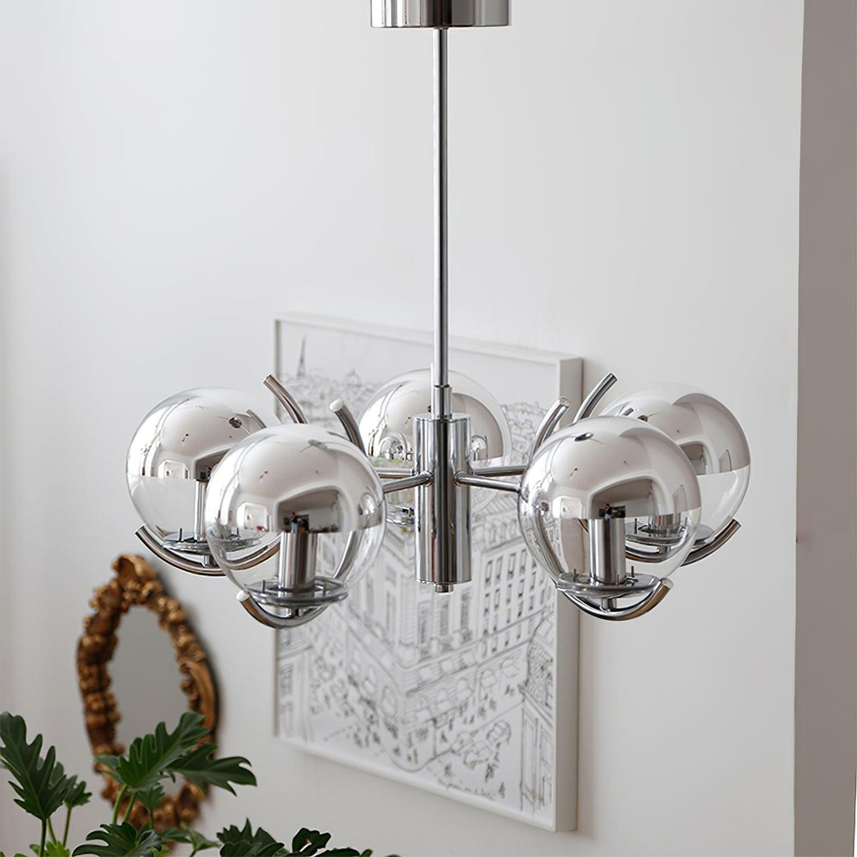 Space Ball Chandelier