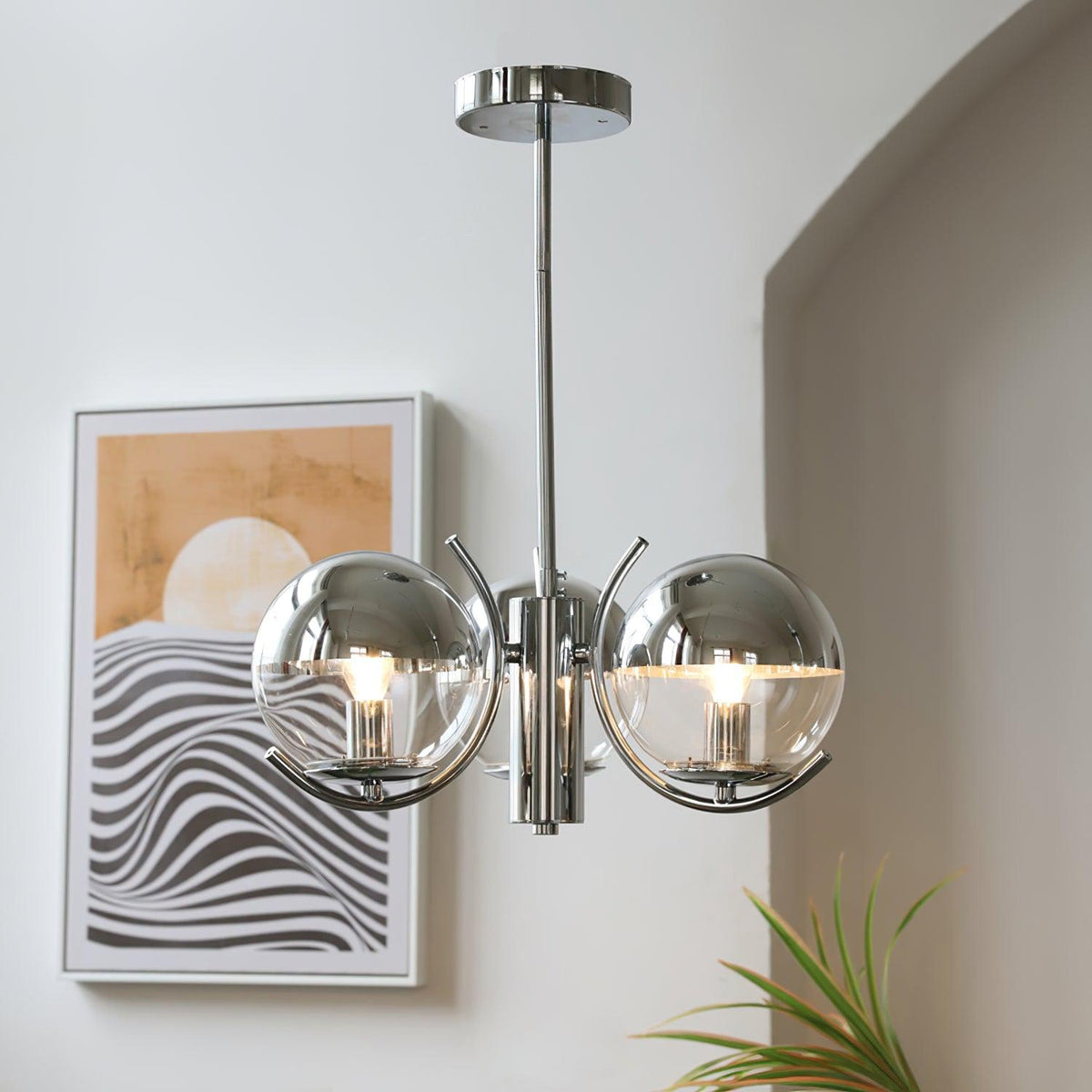 Space Ball Chandelier