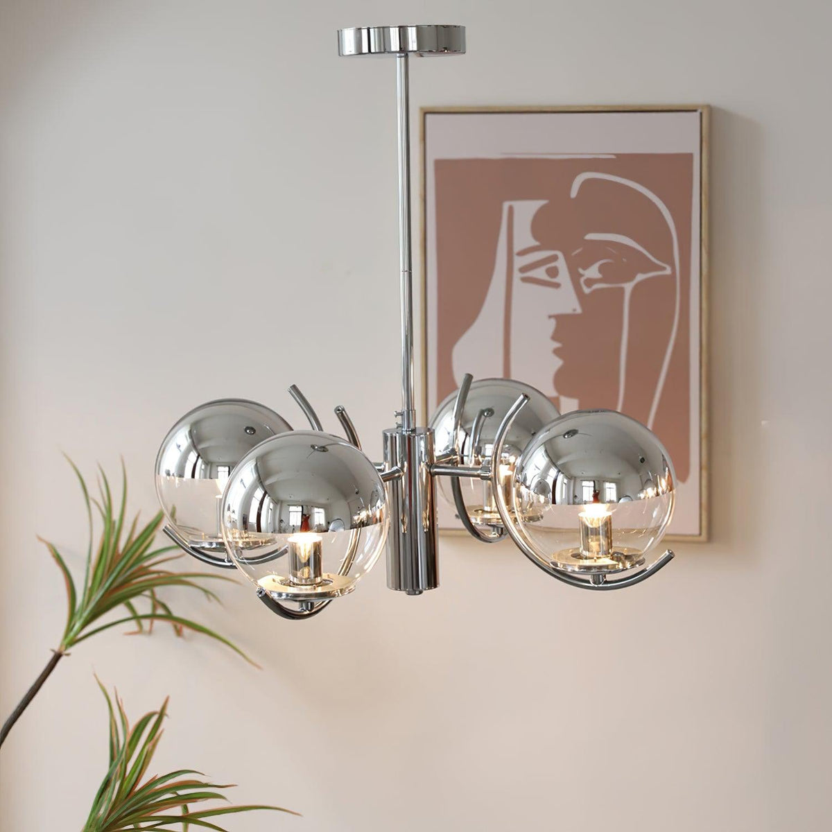 Space Ball Chandelier