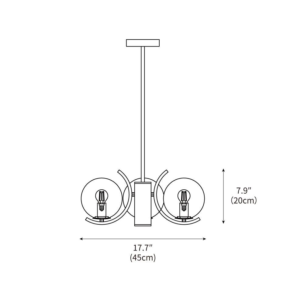Space Ball Chandelier