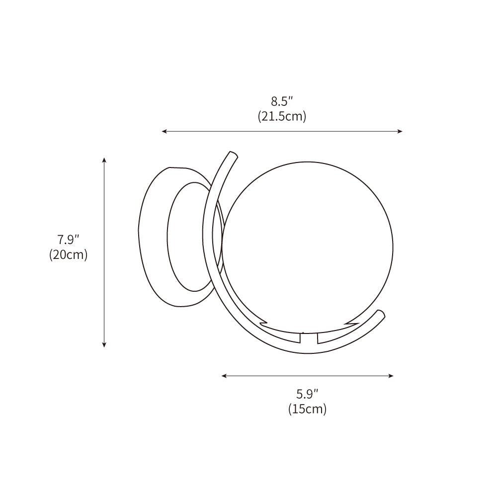 Space Ball Wall Lamp 5.9"