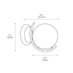 Space Ball Wall Lamp 5.9"