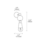 Spindle Wall Lamp 3.9"