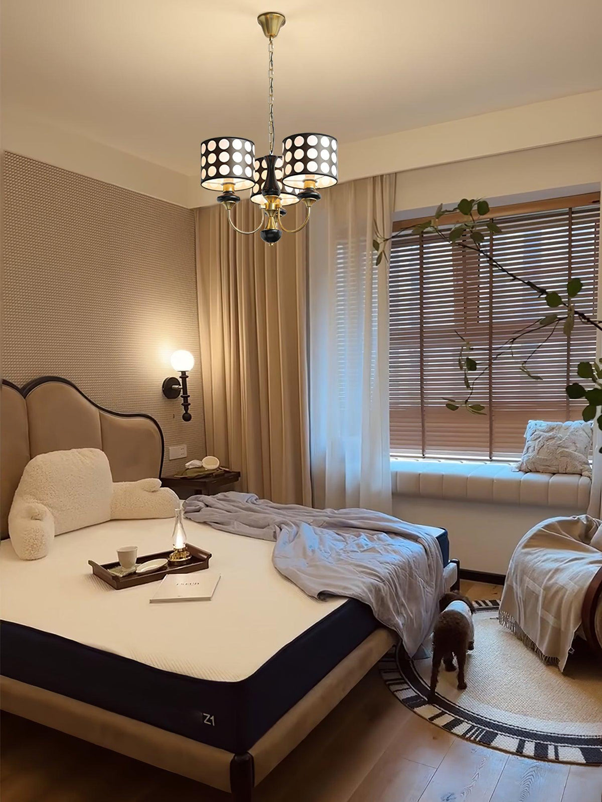 Spotted Shade Chandelier