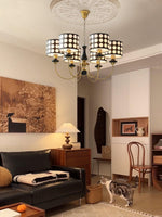 Spotted Shade Chandelier