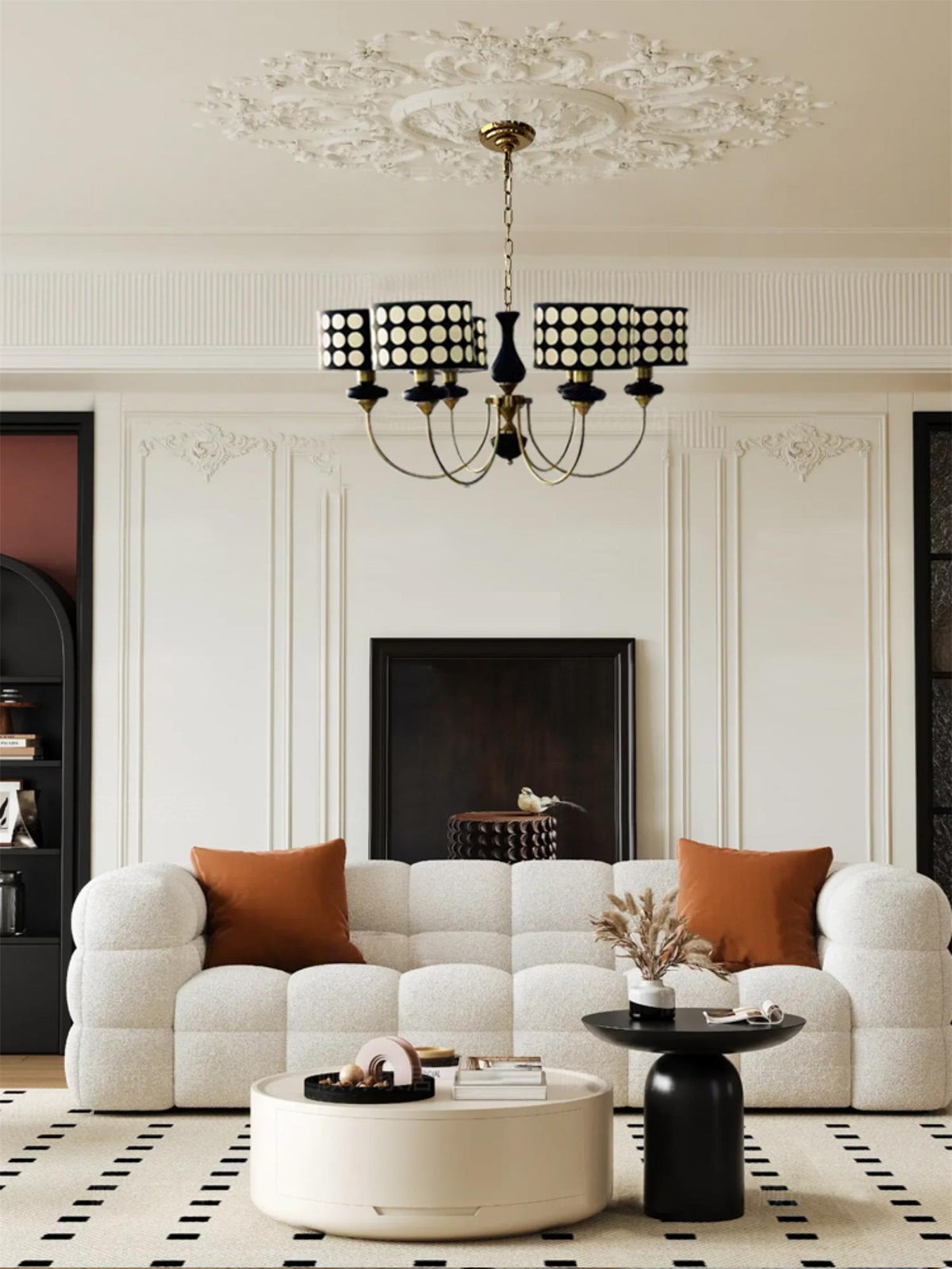 Spotted Shade Chandelier