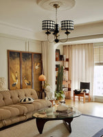 Spotted Shade Chandelier