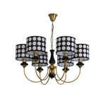 Spotted Shade Chandelier