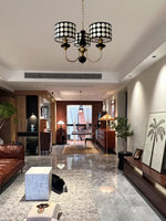 Spotted Shade Chandelier