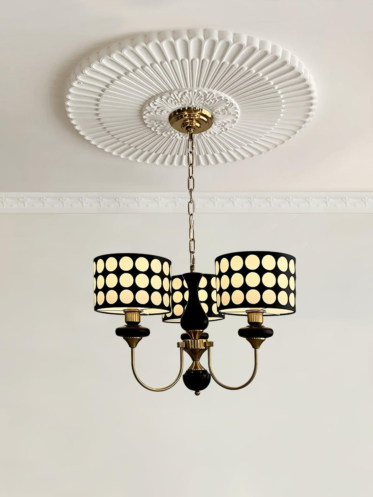 Spotted Shade Chandelier