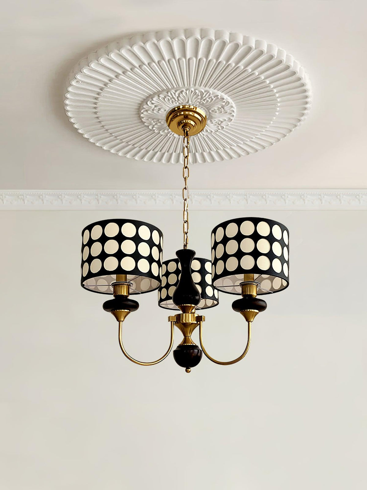 Spotted Shade Chandelier