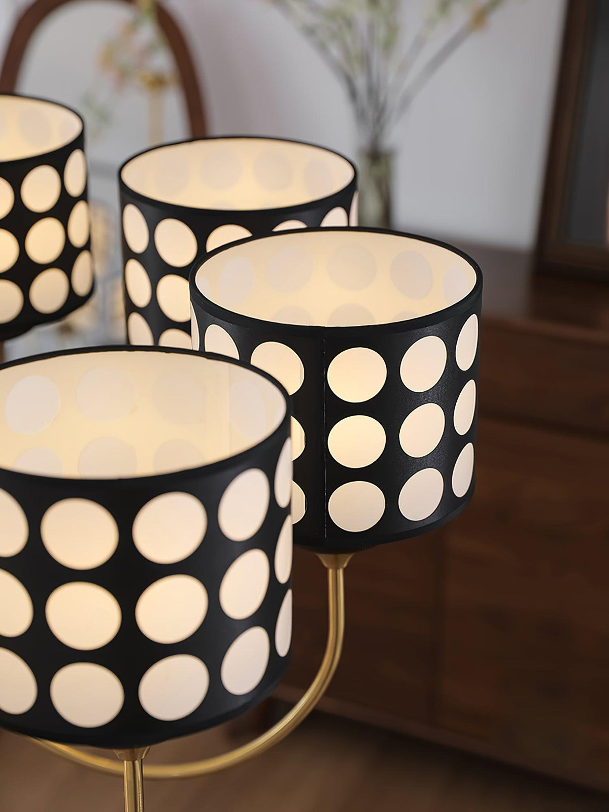 Spotted Shade Chandelier