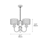 Spotted Shade Chandelier