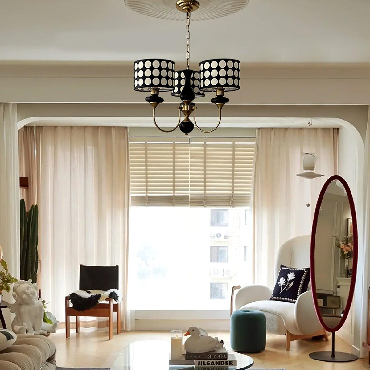 Spotted Shade Chandelier