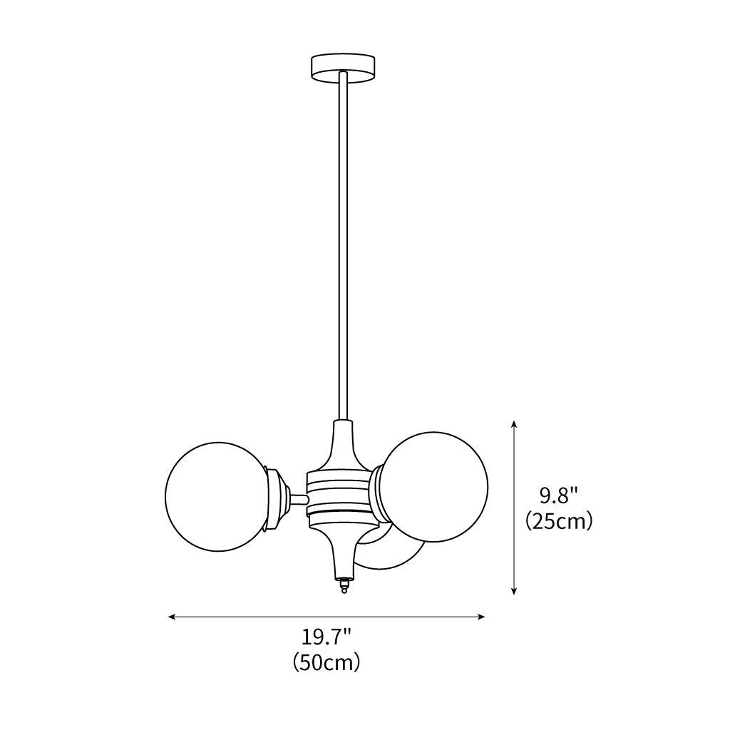 Sputnik Space Age Chandelier