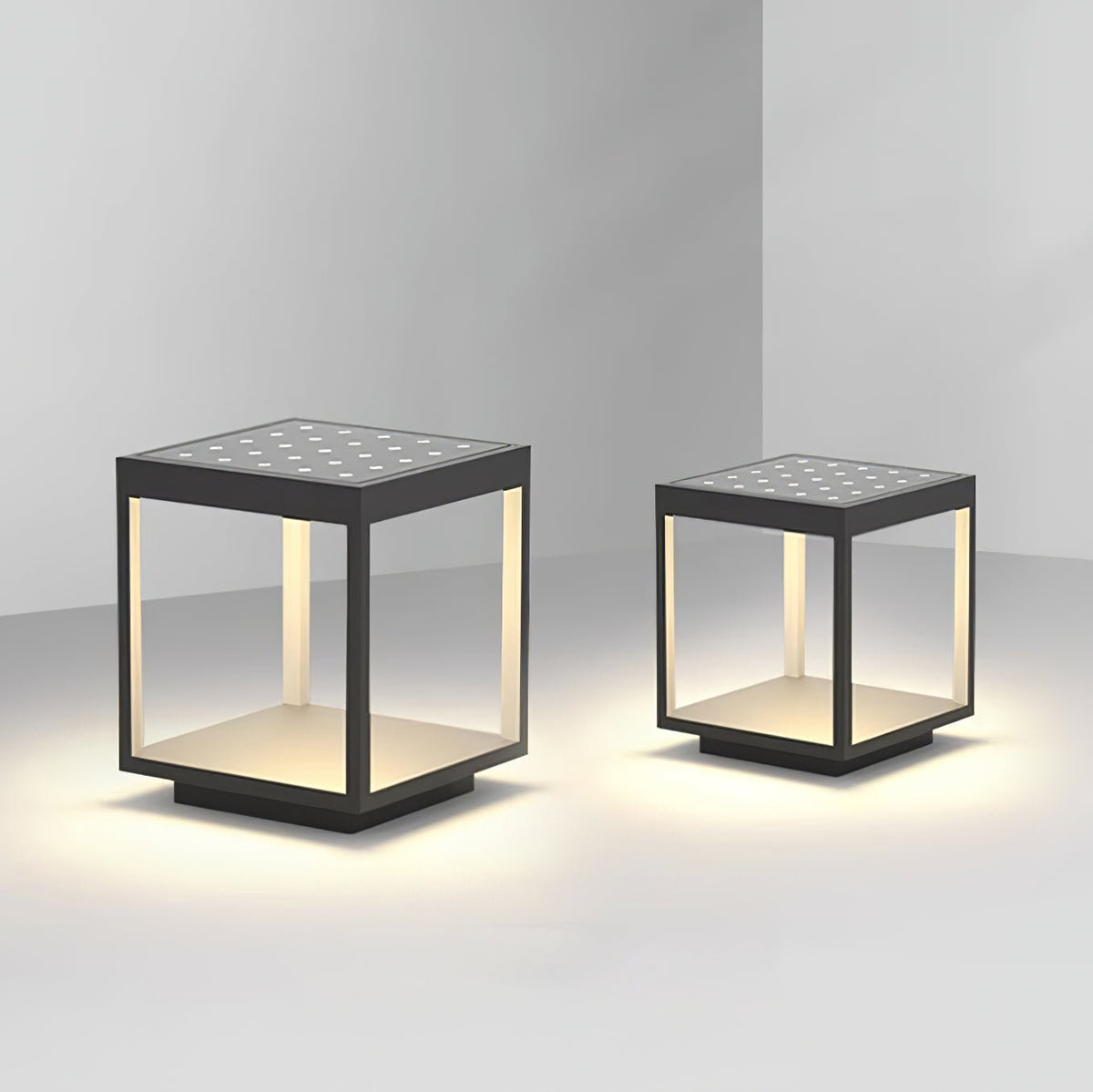 Square Frame Solar Outdoor Light