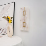 Square Alabaster Wall Lamp