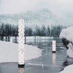 Stacked Alabaster Floor Lamp