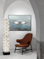 Stacked Alabaster Floor Lamp