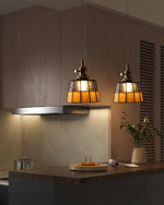 Stained Glass Pendant Light 5.9"