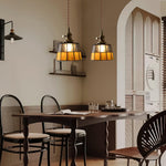 Stained Glass Pendant Light 5.9"