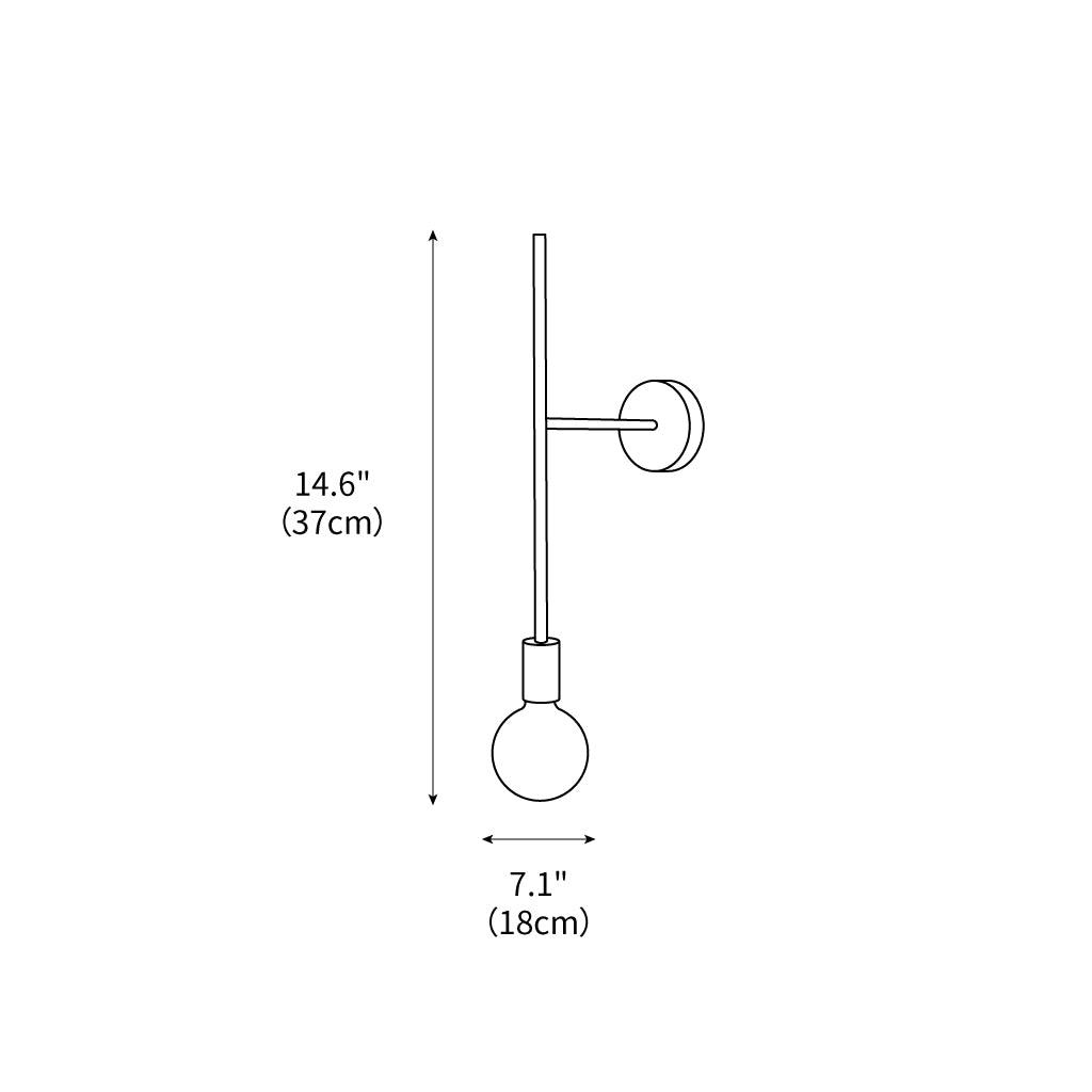 Step & Kick Wall Lamp 7.1"