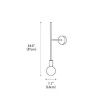 Step & Kick Wall Lamp 7.1"