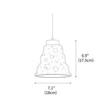 Stone Bell Pendant Light 7.1"