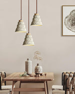 Stone Bell Pendant Light 7.1"