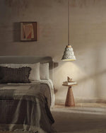 Stone Bell Pendant Light 7.1"