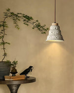 Stone Bell Pendant Light 7.1"
