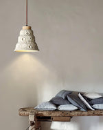 Stone Bell Pendant Light 7.1"
