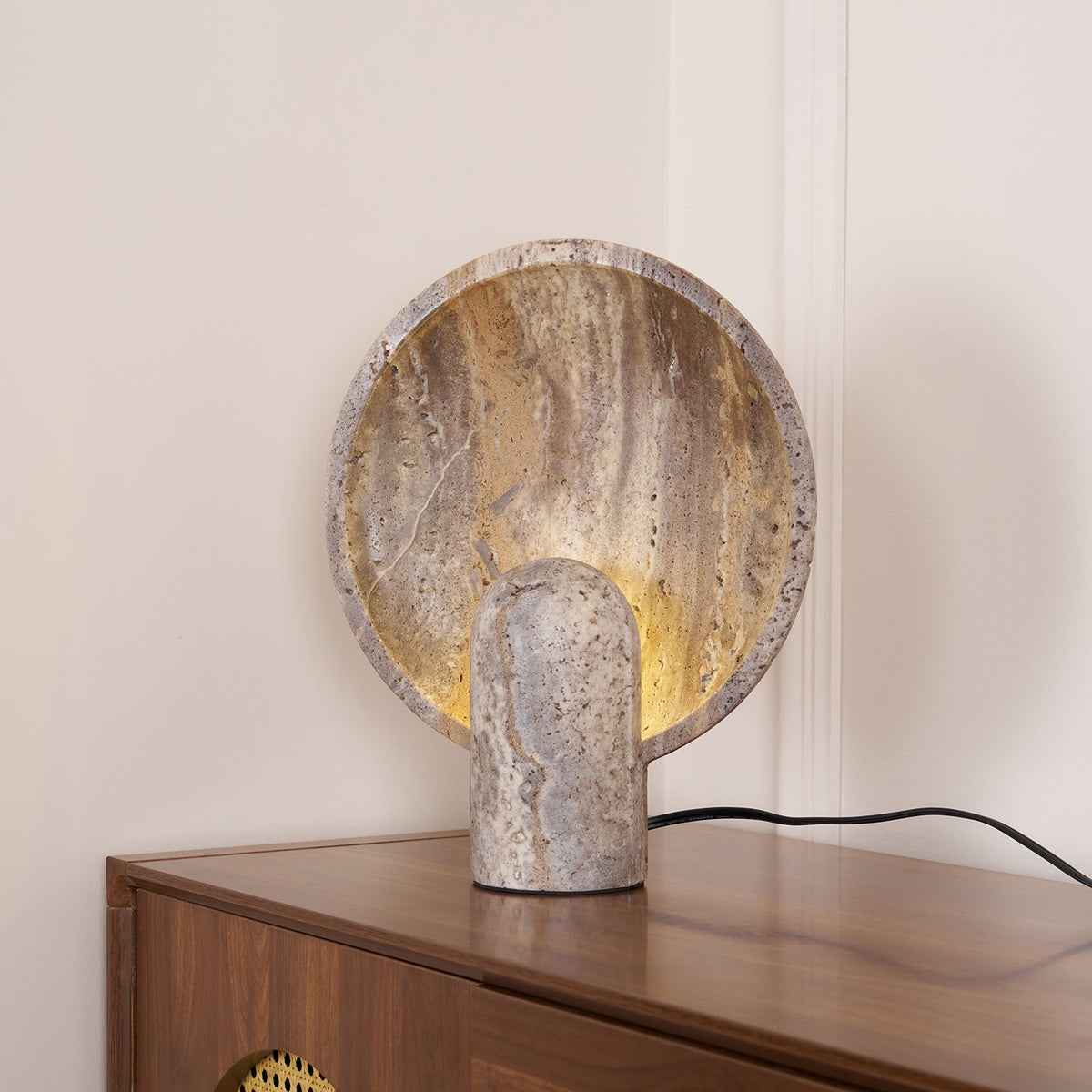 Stone Table Lamp 11.8"