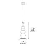 Svelte Noir Pendant Light 5.9"