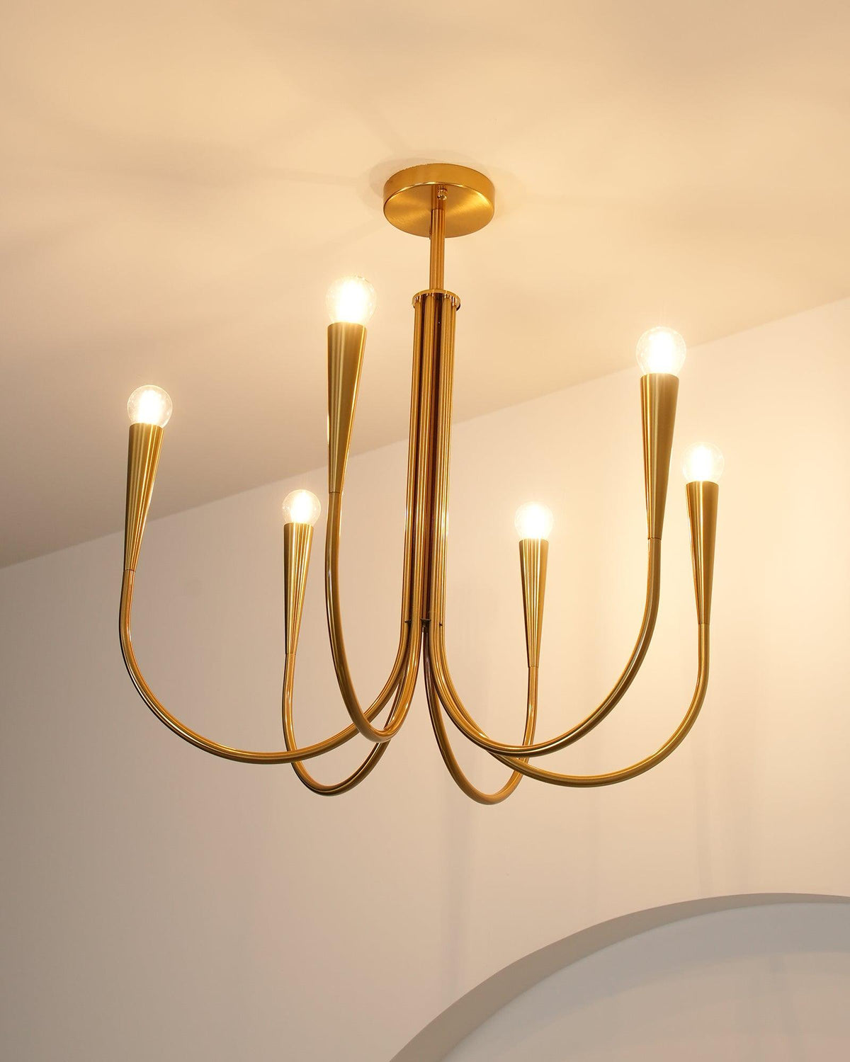 Swoop Arm Chandelier