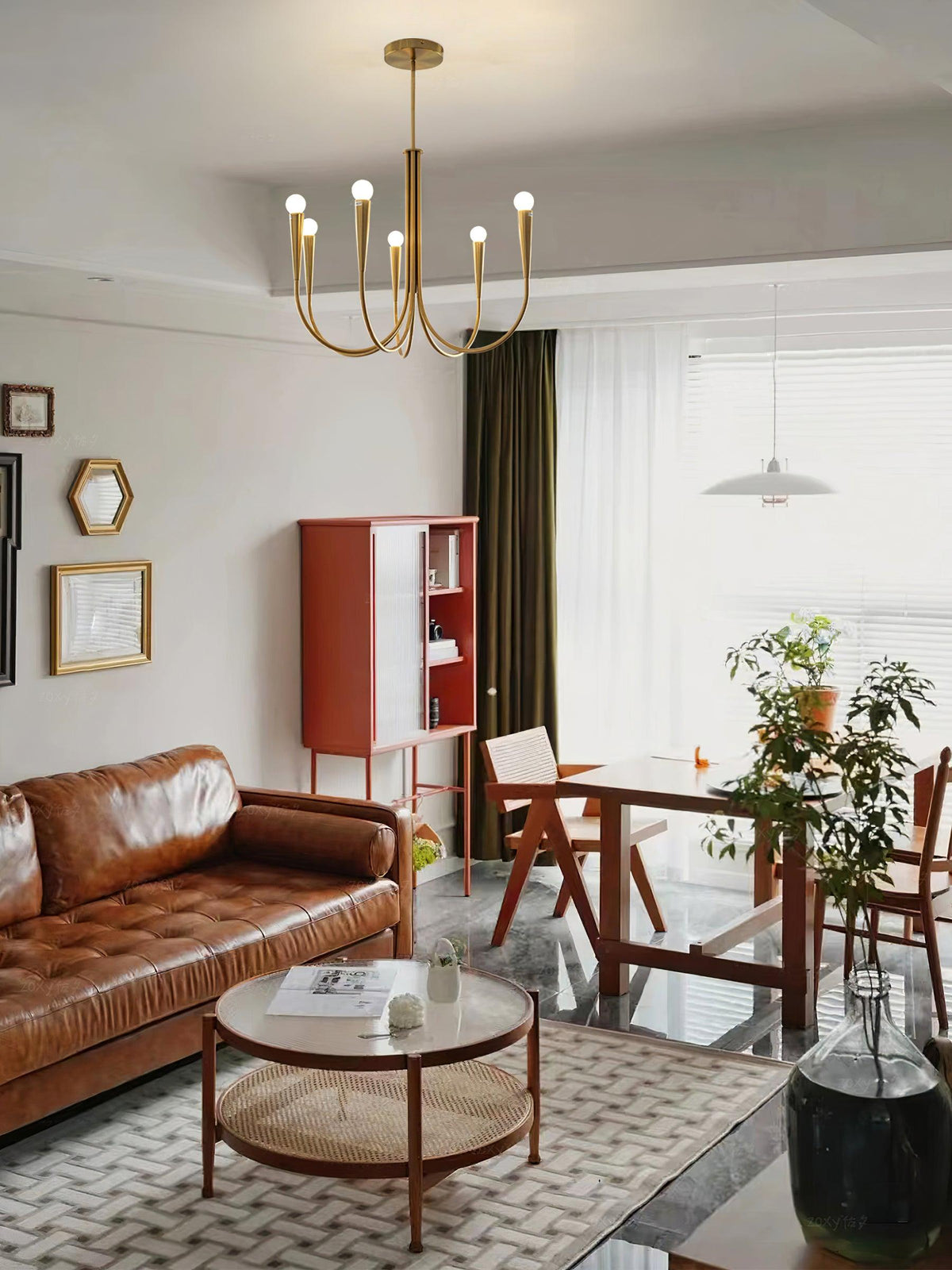 Swoop Arm Chandelier