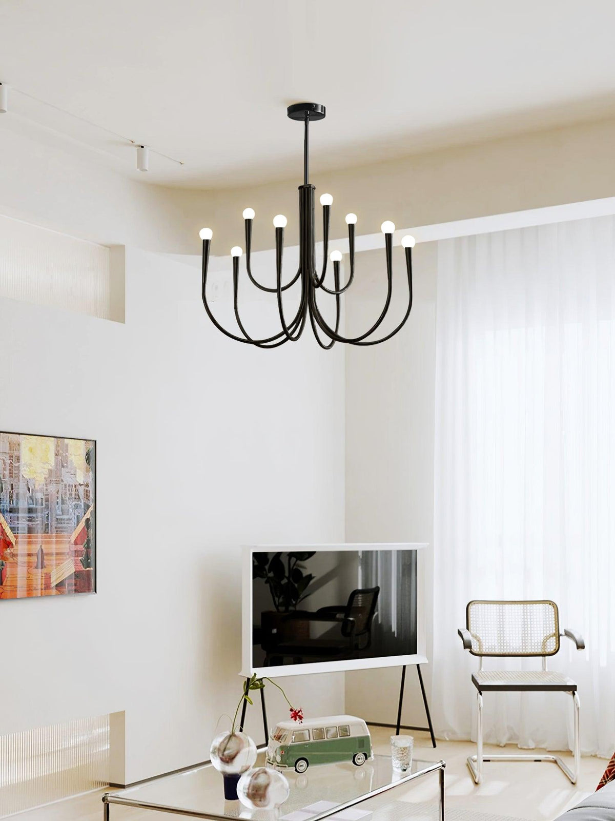 Swoop Arm Chandelier