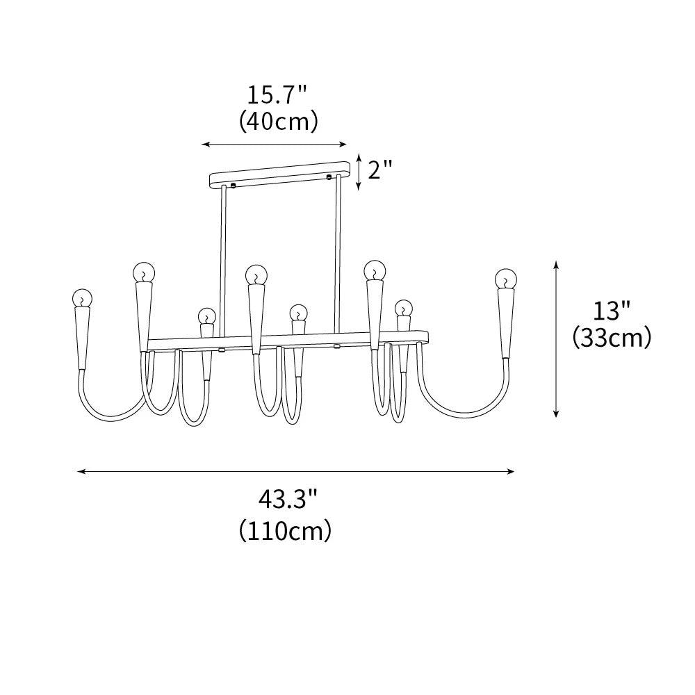 Symphony Chandelier 43.3"