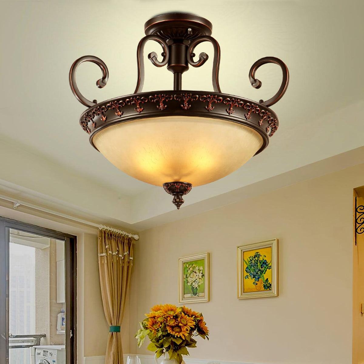 Symphony Semi-Flush Ceiling Light 21.7"
