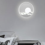 Modern LED Moon Patterned Wall Sconce