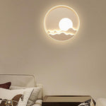 Modern LED Moon Patterned Wall Sconce