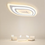 Leaf Shaped Modern Flush Mount Light with Remote Control