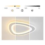 Triangle Shaped Modern Flush Mount Lights LED Ceiling Light