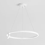 Simple Linear Modern Chandeliers Adjustable Angle Spotlight Circle Chandelier