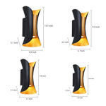 Curved LED Up and Down Lighting Waterproof Modern Outdoor Wall Lights