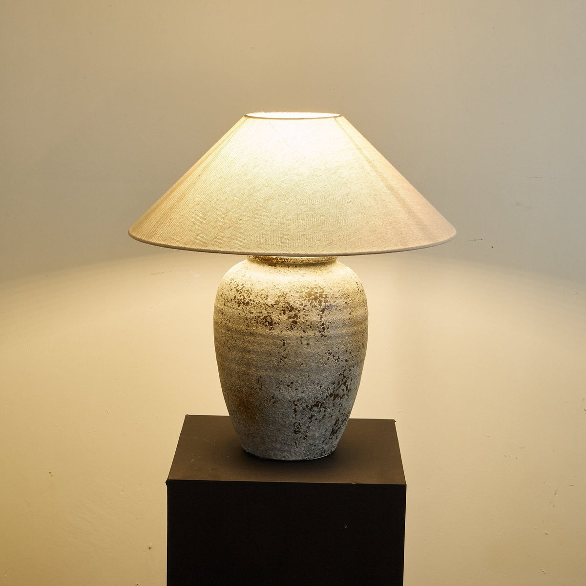 Tavira Aged Stone Table Lamp