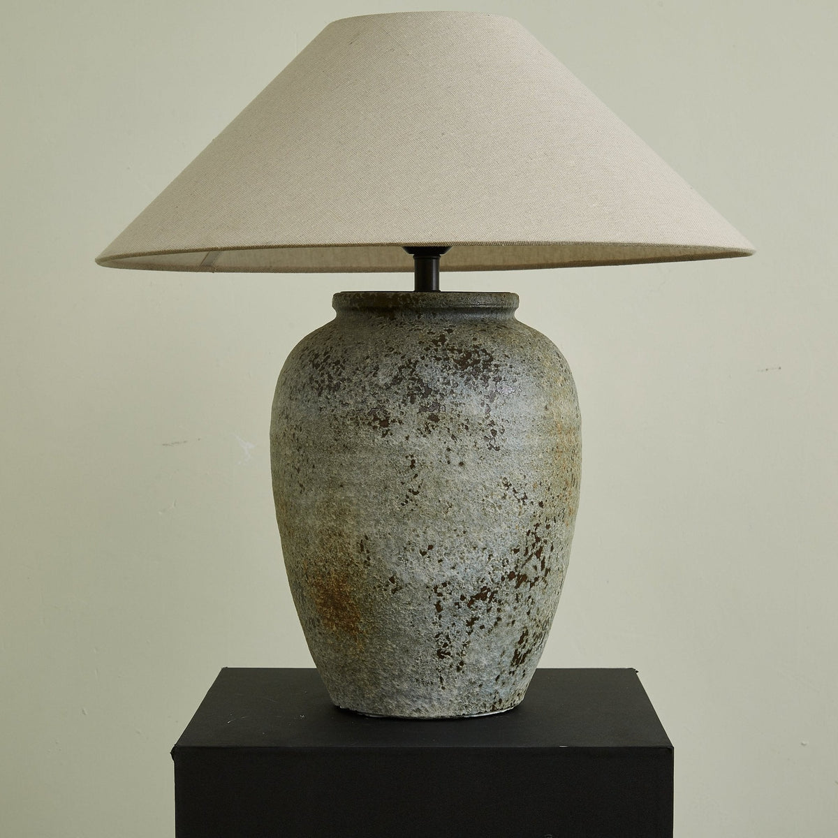 Tavira Aged Stone Table Lamp