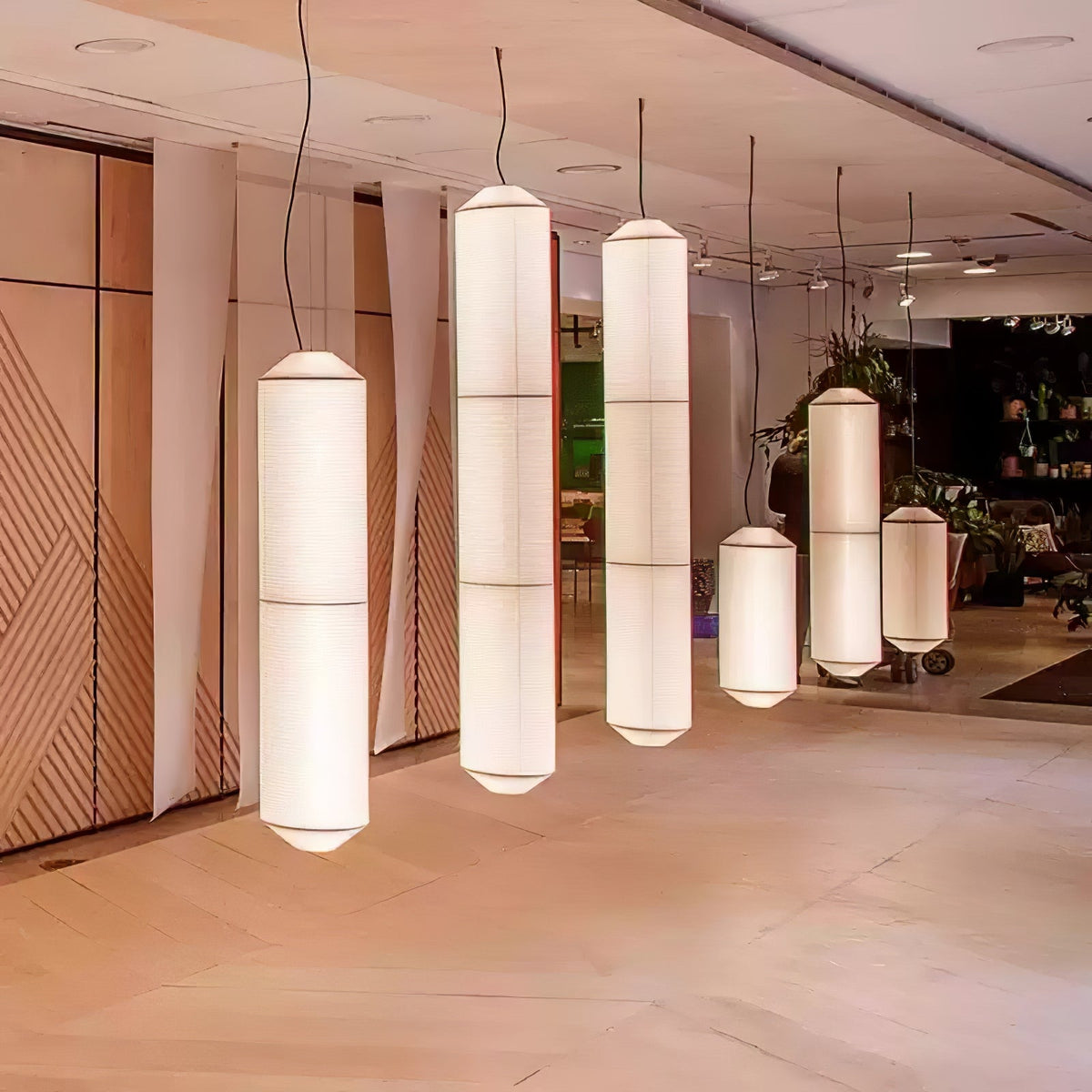 Tekio Mulberry Silk Pendant Lamp