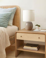 Terra Stripes Table Lamp 9.8"