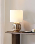 Terra Stripes Table Lamp 9.8"